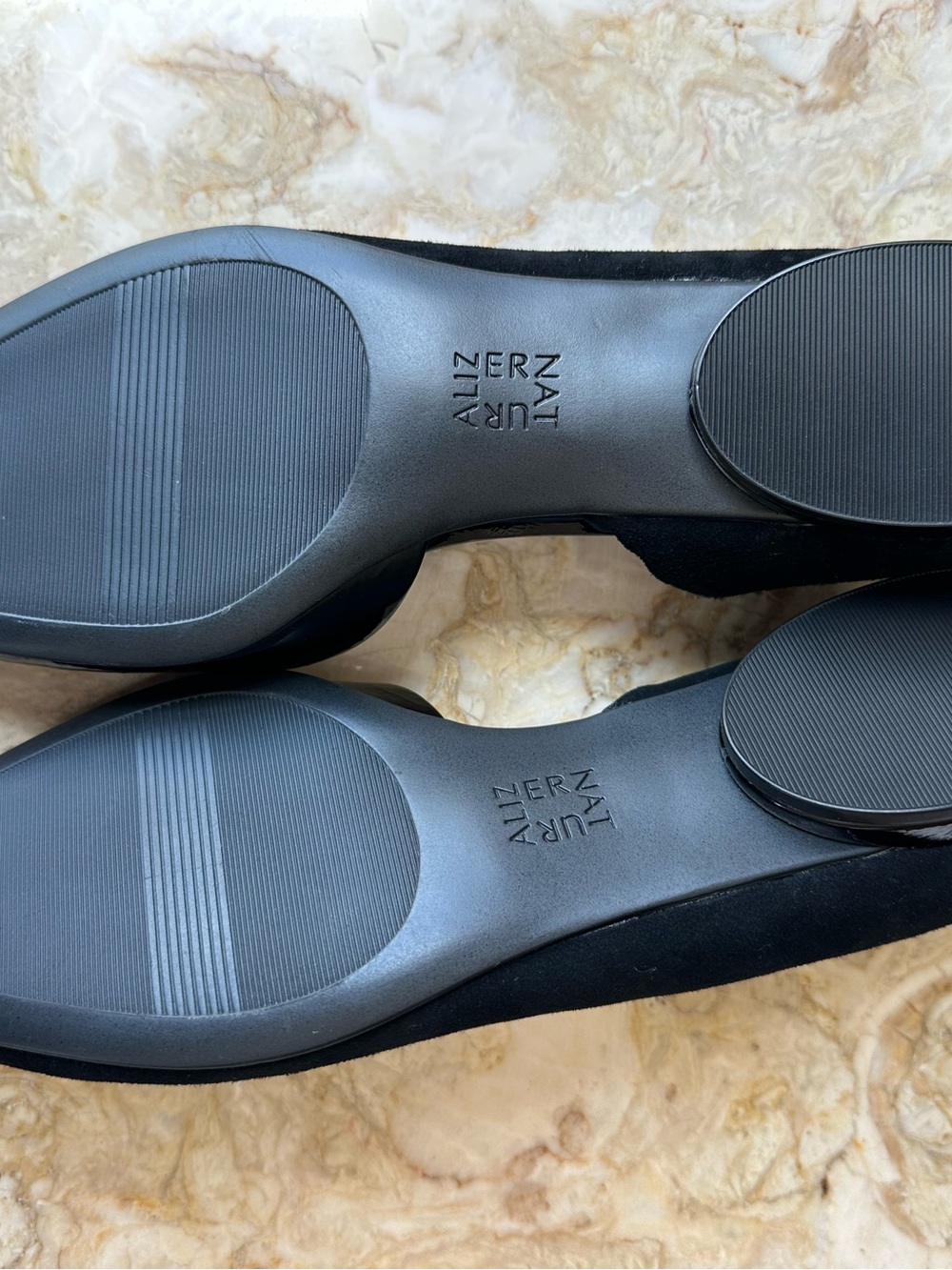 NEW Naturalizer Hayden Half d'Orsay Black Pointed Flats Ballet Leather Sz 9.5 - Picture 4 of 8